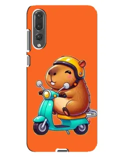 Чехол для Huawei P20 Pro (CLT-L04) с картинкой «Капибара на скутере» Чехол для Huawei P20 Pro (CLT-L04) с картинкой «Капибара на скутере»