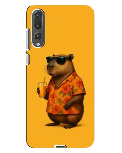 Чехол для Huawei P20 Pro (CLT-L04) с картинкой «Капибара на отдыхе»