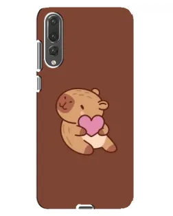 Чехол для Huawei P20 Pro (CLT-L04) с картинкой «Капибара с сердцем» Чехол для Huawei P20 Pro (CLT-L04) с картинкой «Капибара с сердцем»