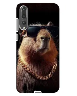 Чехол для Huawei P20 Pro (CLT-L04) с картинкой «Капибара золотая цепь» Чехол для Huawei P20 Pro (CLT-L04) с картинкой «Капибара золотая цепь»