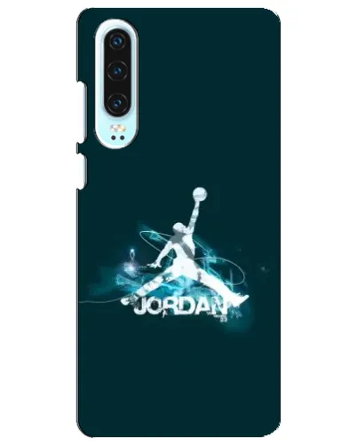Чехол для Huawei P30 с картинкой «Jordan Blue Fire» Чехол для Huawei P30 с картинкой «Jordan Blue Fire»