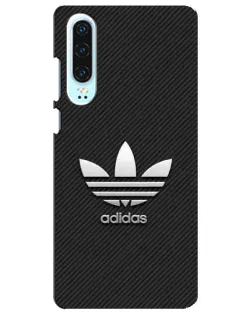 Чохол для Huawei P30 з картинкою «Adidas Карбонова текстура»