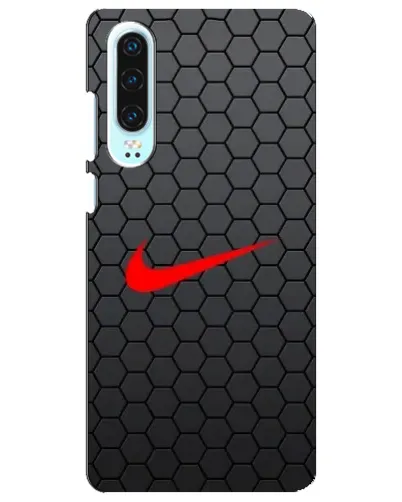 Чохол для Huawei P30 з картинкою «Nike — карбонова сітка»