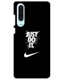 Чохол для Huawei P30 з картинкою «Текстовий принт Nike»