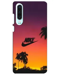 Чохол для Huawei P30 з картинкою «Nike на заході сонця»