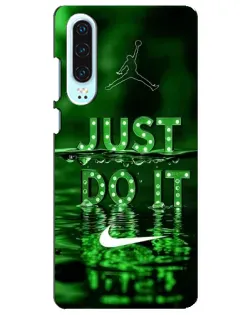 Чохол для Huawei P30 з картинкою «Зелений неоновий Nike»