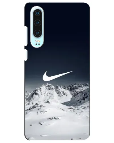 Чохол для Huawei P30 з картинкою «Nike — зимові гори»