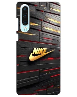 Чохол для Huawei P30 з картинкою «Золотий Nike на металі»