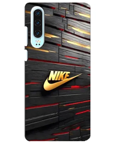 Чохол для Huawei P30 з картинкою «Золотий Nike на металі»