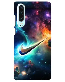Чохол для Huawei P30 з картинкою «Космічний Nike Swoosh»
