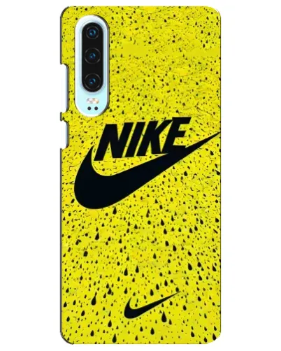 Чохол для Huawei P30 з картинкою «Жовтий текстурний Nike»