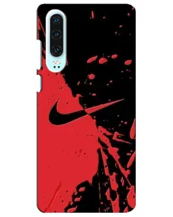 Чохол для Huawei P30 з картинкою «Червоні бризки Nike»