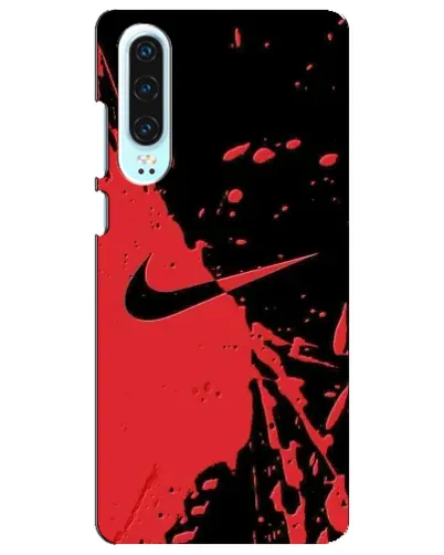 Чехол для Huawei P30 с картинкой «Красные брызги Nike» Чехол для Huawei P30 с картинкой «Красные брызги Nike»