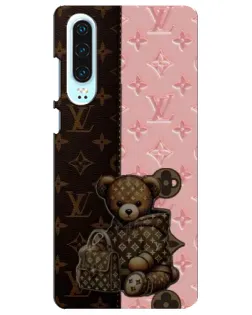 Чохол для Huawei P30 з картинкою «Ведмедик у стилі LV»