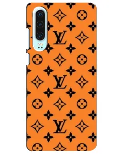 Чохол для Huawei P30 з картинкою «Помаранчевий стиль LV»