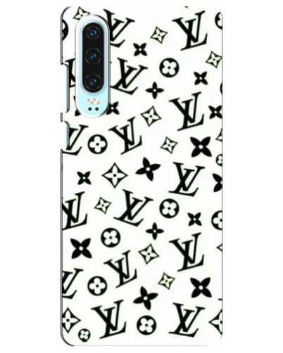 Чохол для Huawei P30 з картинкою «Монохромний хаос LV» Чохол для Huawei P30 з картинкою «Монохромний хаос LV»