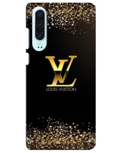 Чохол для Huawei P30 з картинкою «LV — золоті іскри»