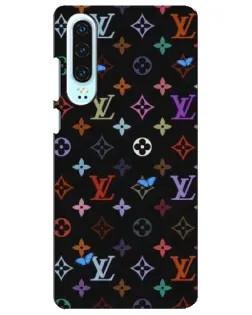 Чохол для Huawei P30 з картинкою «Кольорова монограма LV»