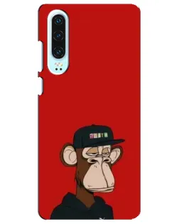 Чохол для Huawei P30 з картинкою «Bored Ape — червоний фон» Чохол для Huawei P30 з картинкою «Bored Ape — червоний фон»