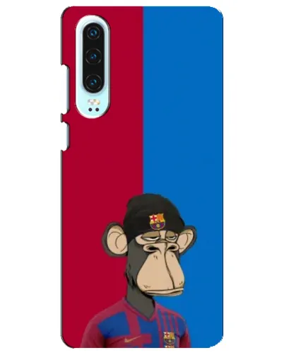 Чехол для Huawei P30 с картинкой «Bored Ape — фанат Барсы» Чехол для Huawei P30 с картинкой «Bored Ape — фанат Барсы»