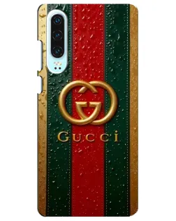 Чохол для Huawei P30 з картинкою «Gucci — фірмова смуга та золото» Чохол для Huawei P30 з картинкою «Gucci — фірмова смуга та золото»