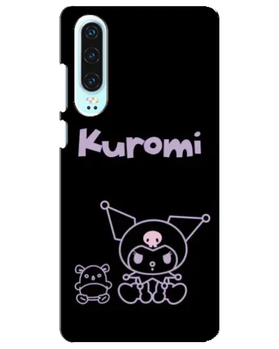 Чохол для Huawei P30 з картинкою «Kuromi — чорний мінімалізм» Чохол для Huawei P30 з картинкою «Kuromi — чорний мінімалізм»