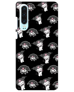 Чохол для Huawei P30 з картинкою «Чорний паттерн Kuromi» Чохол для Huawei P30 з картинкою «Чорний паттерн Kuromi»