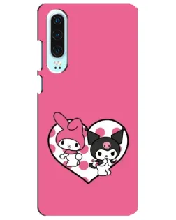 Чохол для Huawei P30 з картинкою «Kuromi та My Melody» Чохол для Huawei P30 з картинкою «Kuromi та My Melody»