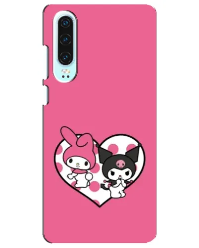 Чохол для Huawei P30 з картинкою «Kuromi та My Melody» Чохол для Huawei P30 з картинкою «Kuromi та My Melody»