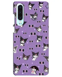 Чохол для Huawei P30 з картинкою «Kuromi — патерн» Чохол для Huawei P30 з картинкою «Kuromi — патерн»