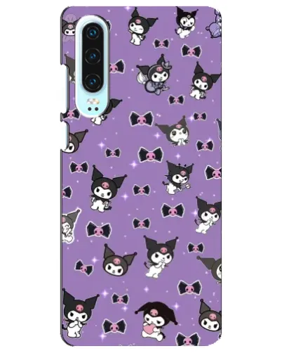 Чохол для Huawei P30 з картинкою «Kuromi — патерн» Чохол для Huawei P30 з картинкою «Kuromi — патерн»