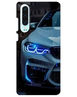 Чохол для Huawei P30 з картинкою «Погляд BMW з синіми фарами» Чохол для Huawei P30 з картинкою «Погляд BMW з синіми фарами»