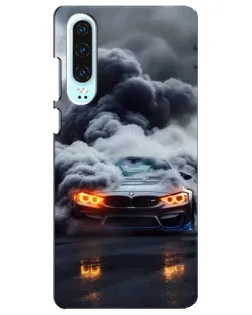 Чохол для Huawei P30 з картинкою «BMW у диму» Чохол для Huawei P30 з картинкою «BMW у диму»