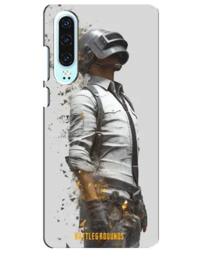 Чохол для Huawei P30 з картинкою «PUBG — боєць у пилу»