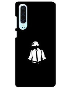 Чохол для Huawei P30 з картинкою «PUBG — білий шолом» Чохол для Huawei P30 з картинкою «PUBG — білий шолом»