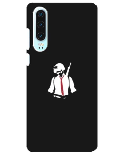 Чохол для Huawei P30 з картинкою «PUBG — силует воїна»
