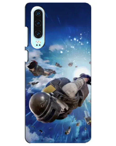 Чохол для Huawei P30 з картинкою «Десант PUBG — стрибок»