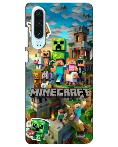 Чохол для Huawei P30 з картинкою «Замок Minecraft»
