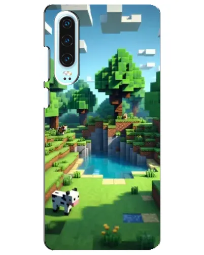 Чохол для Huawei P30 з картинкою «Minecraft літній день»