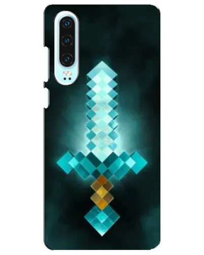 Чохол для Huawei P30 з картинкою «Алмазний меч неон»