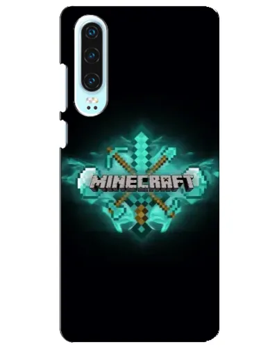 Чохол для Huawei P30 з картинкою «Minecraft Diamond лого»