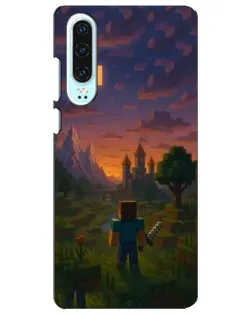 Чохол для Huawei P30 з картинкою «Стів біля вежі» Чохол для Huawei P30 з картинкою «Стів біля вежі»