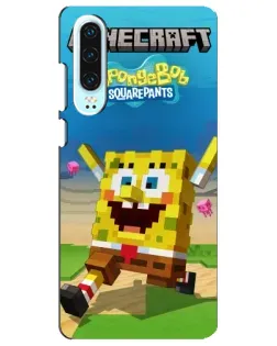 Чохол для Huawei P30 з картинкою «Губка Боб Minecraft» Чохол для Huawei P30 з картинкою «Губка Боб Minecraft»
