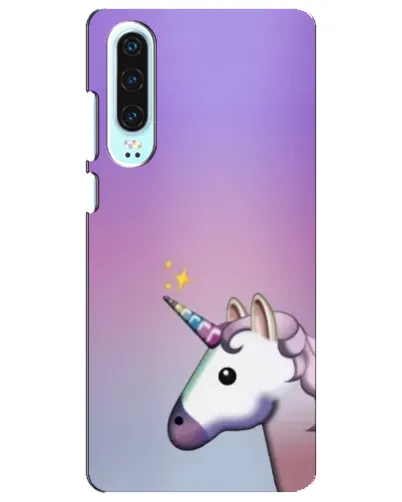 Чехол для Huawei P30 с картинкой «Единорог градиент» Чехол для Huawei P30 с картинкой «Единорог градиент»
