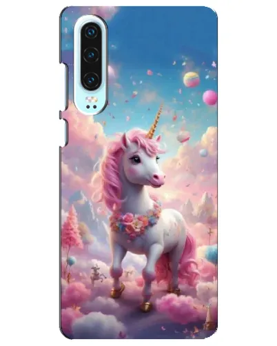 Чехол для Huawei P30 с картинкой «Единорог среди облаков» Чехол для Huawei P30 с картинкой «Единорог среди облаков»