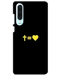 Чохол для Huawei P30 з картинкою «Серце та Хрест»