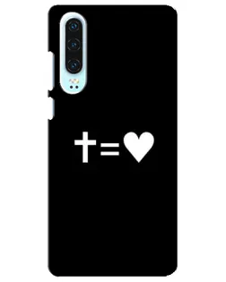 Чохол для Huawei P30 з картинкою «Хрест та Серце»