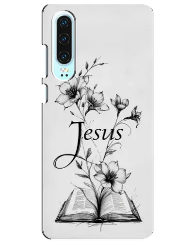 Чохол для Huawei P30 з картинкою «Квіти та Біблія» Чохол для Huawei P30 з картинкою «Квіти та Біблія»