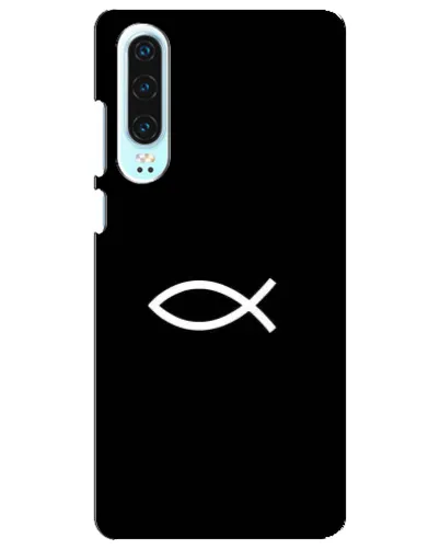 Чехол для Huawei P30 с картинкой «Символ рыбы Jesus» Чехол для Huawei P30 с картинкой «Символ рыбы Jesus»
