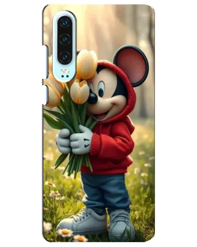 Чехол для Huawei P30 с картинкой «Микки с тюльпанами» Чехол для Huawei P30 с картинкой «Микки с тюльпанами»